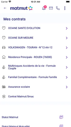 Capture d'écran 3 de l'app Ma Matmut