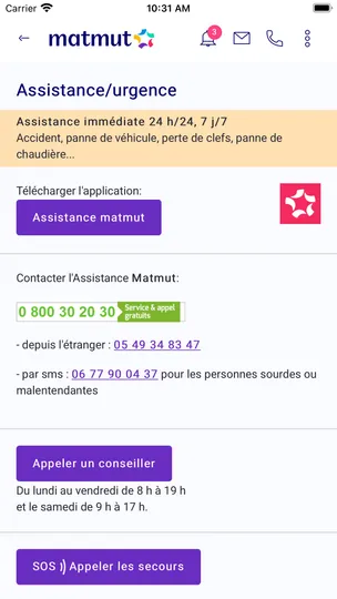 Capture d'écran 5 de l'app Ma Matmut