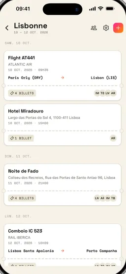 Capture d'écran 1 de l'app TravelWallet
