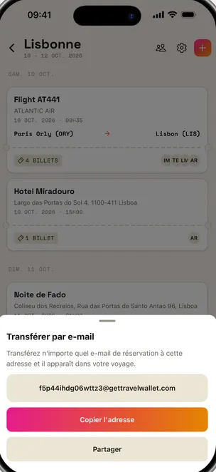 Capture d'écran 3 de l'app TravelWallet
